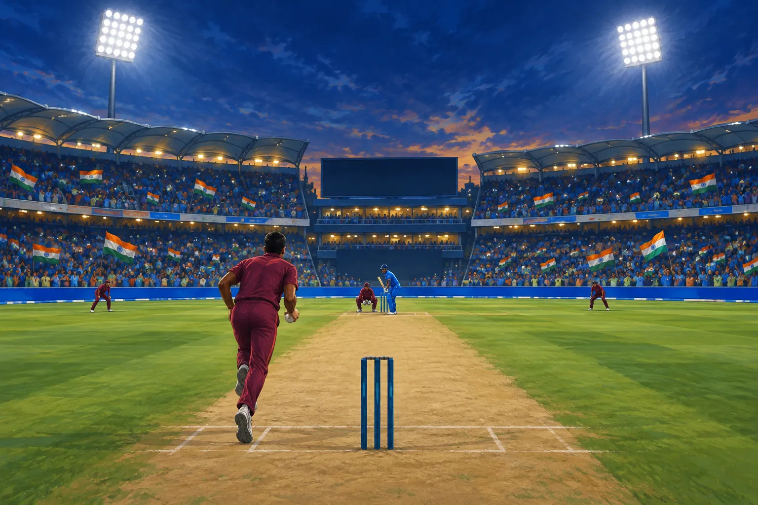 Illustration for India vs West Indies, 3rd T20I